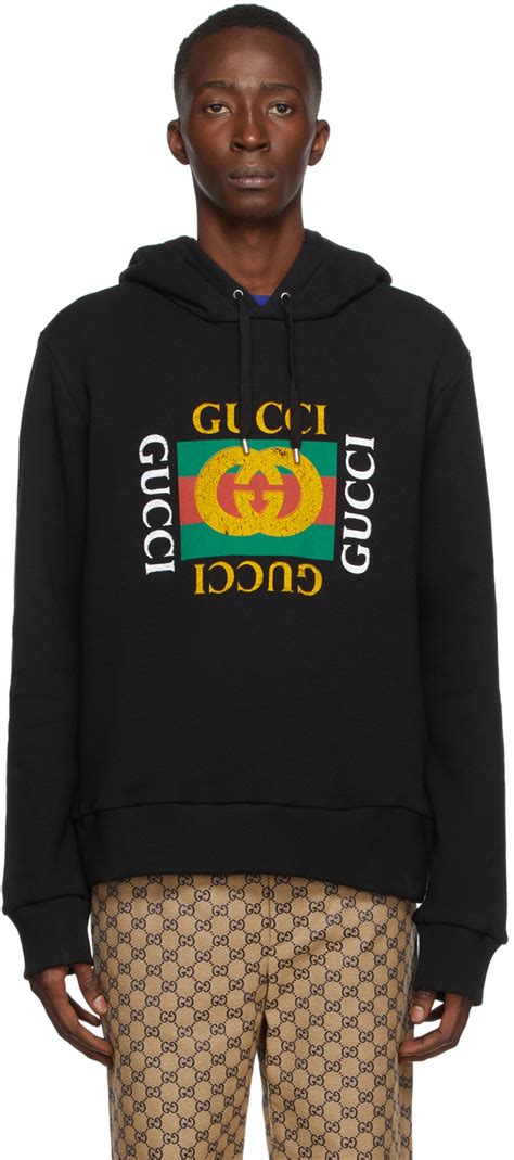 all black gucci hoodie|black Gucci hoodie men.